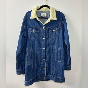 Forever21 Jean Jacket with teddy lining